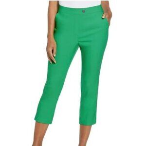 Rafaella Ladies Capri 14 Pull On Stretch Capri Pants Kelly Green Size 14